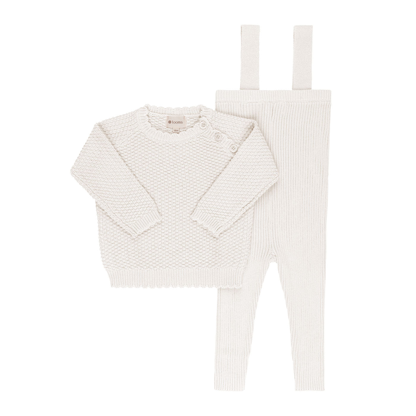 Ensemble tricoté pour tout-petit à motif mousse
