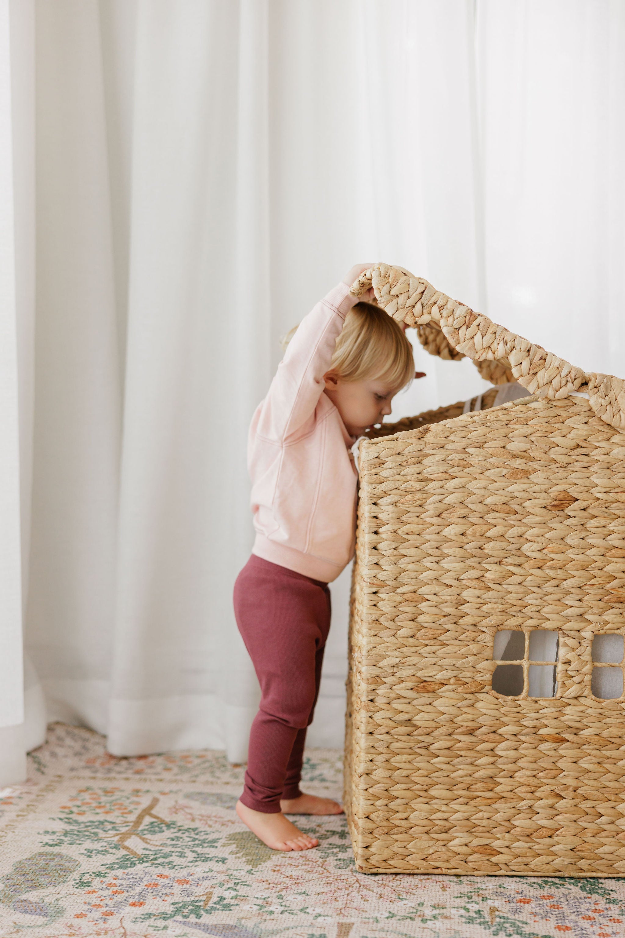Ensemble 2 pièces pour filles – Rose – Motif oiseau