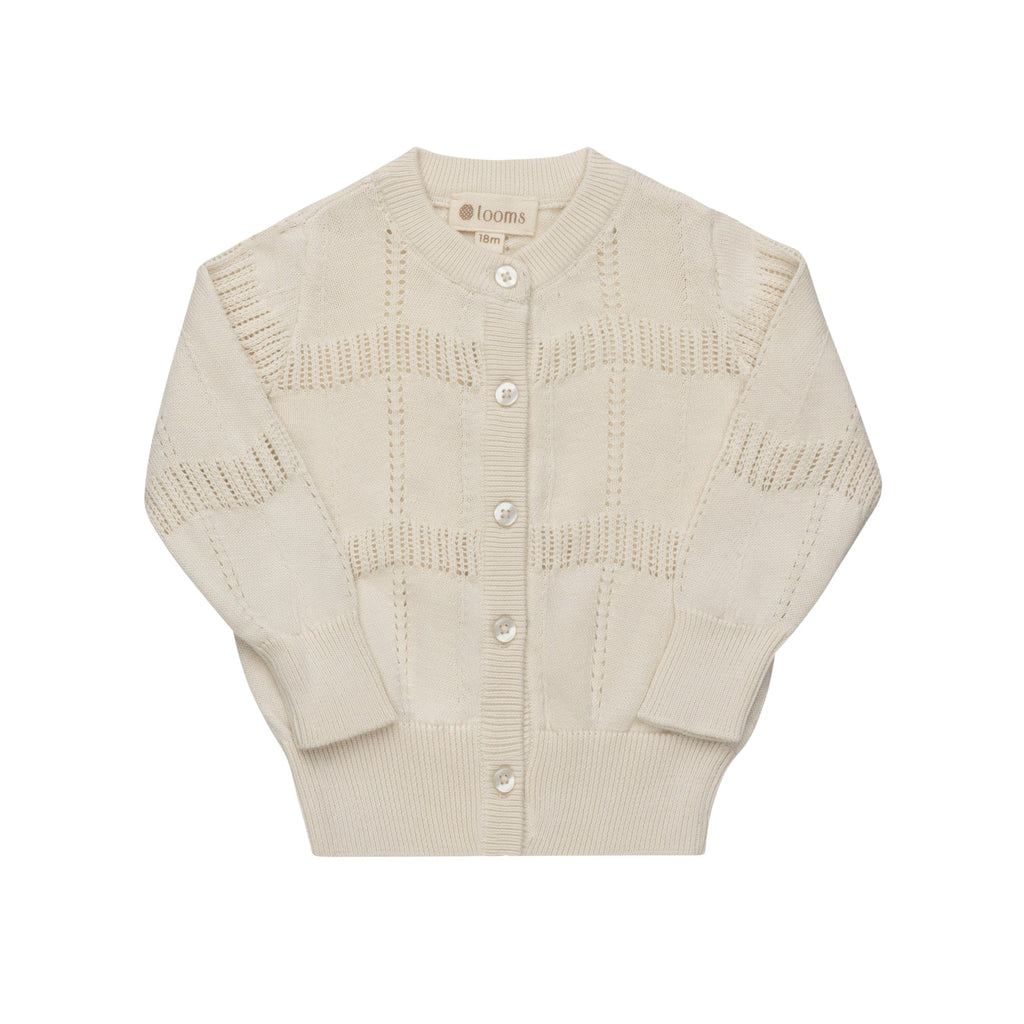 Gilet en maille ondulée – Ivoire