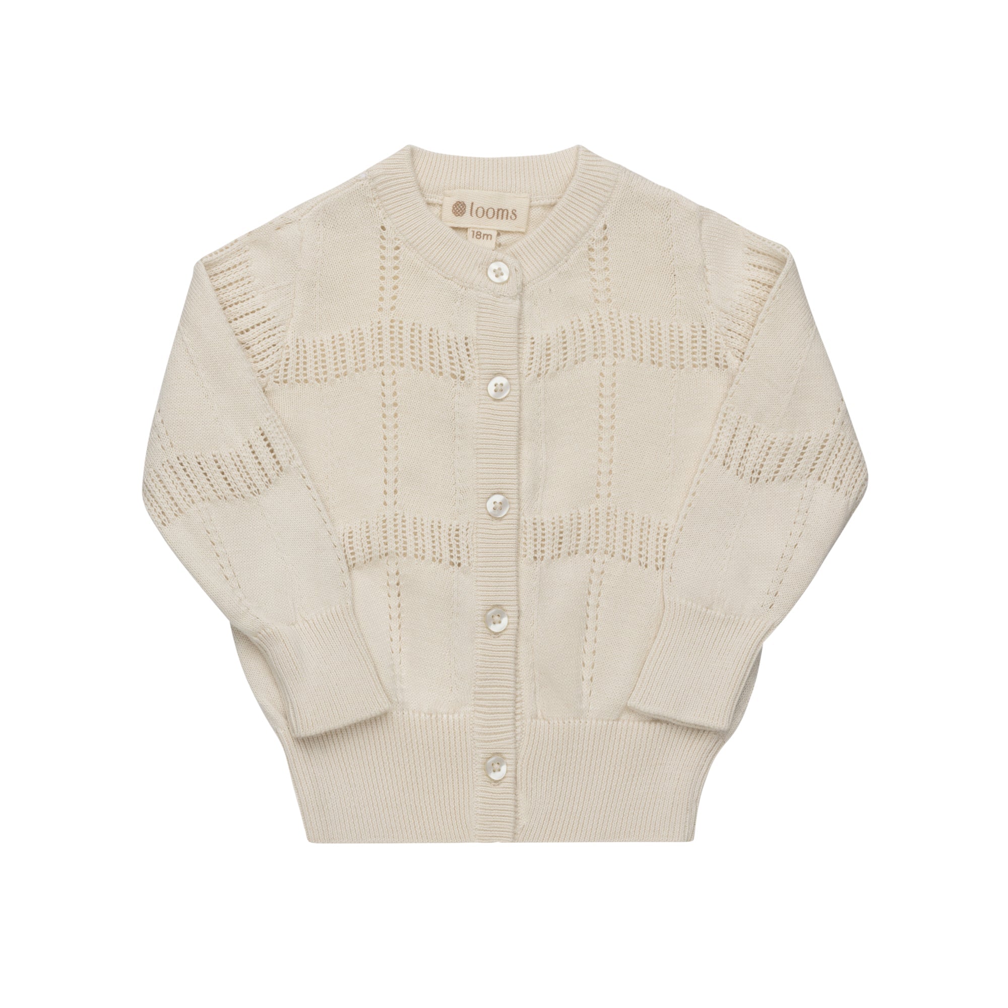 Gilet en maille ondulée – Ivoire