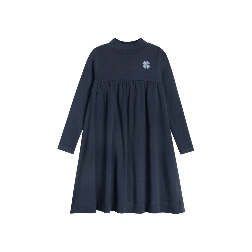 Robe Fille – Marine/Bleu – Trèfle Brodé