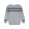 Chandail kangourou pour garçons/filles – Gris/bleu