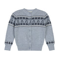 Cardigan Garçon/Fille – Gris / Bleu