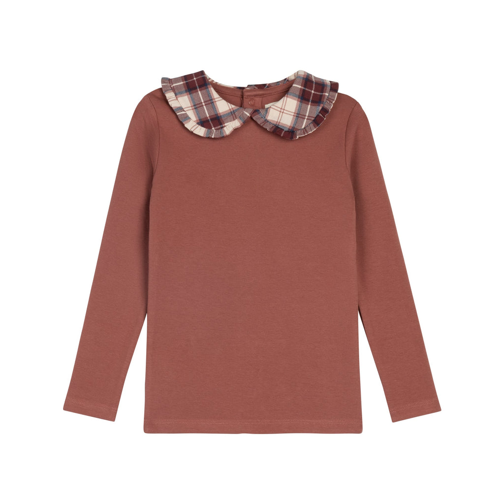 T-shirt fille – Rose – Écossais
