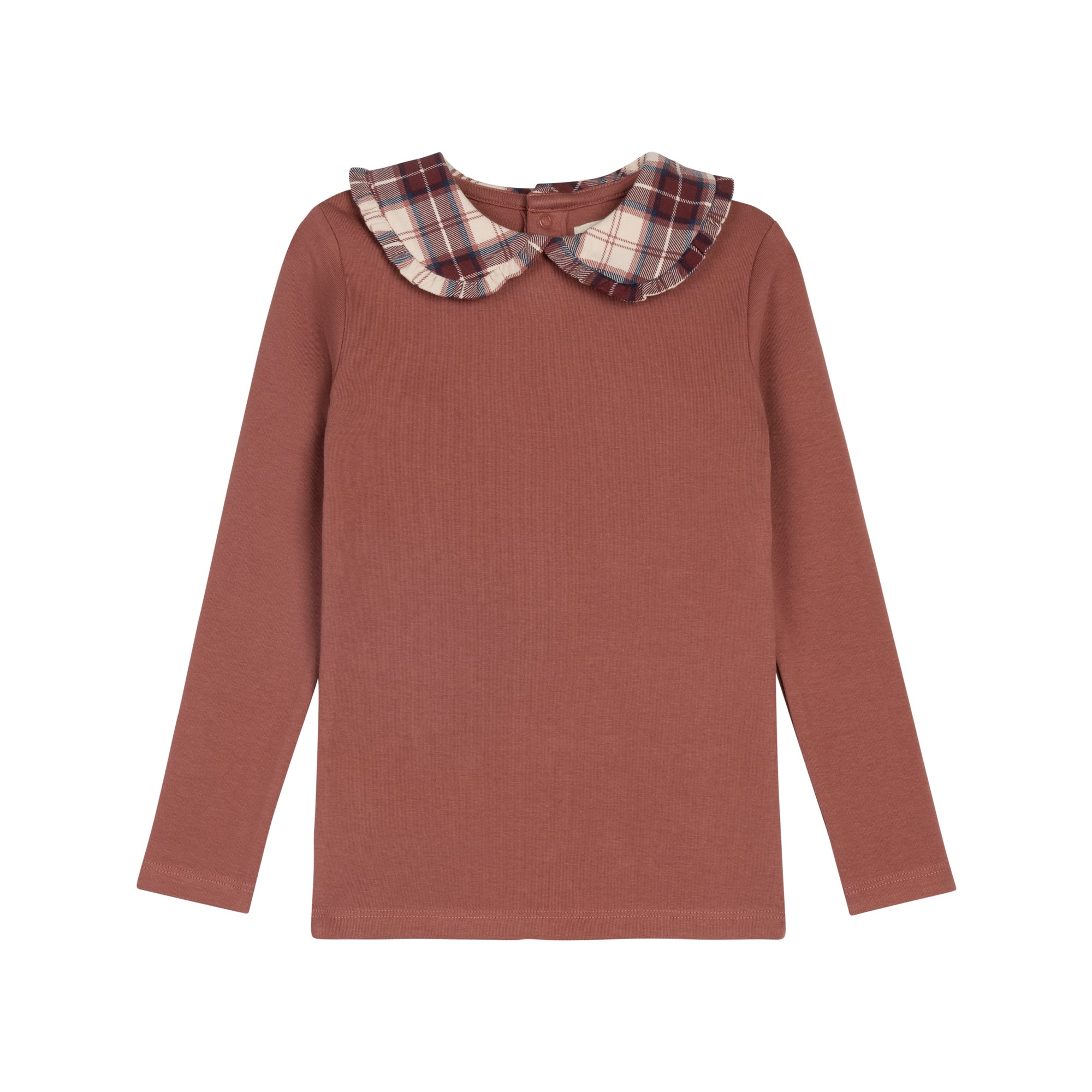 T-shirt fille – Rose – Écossais