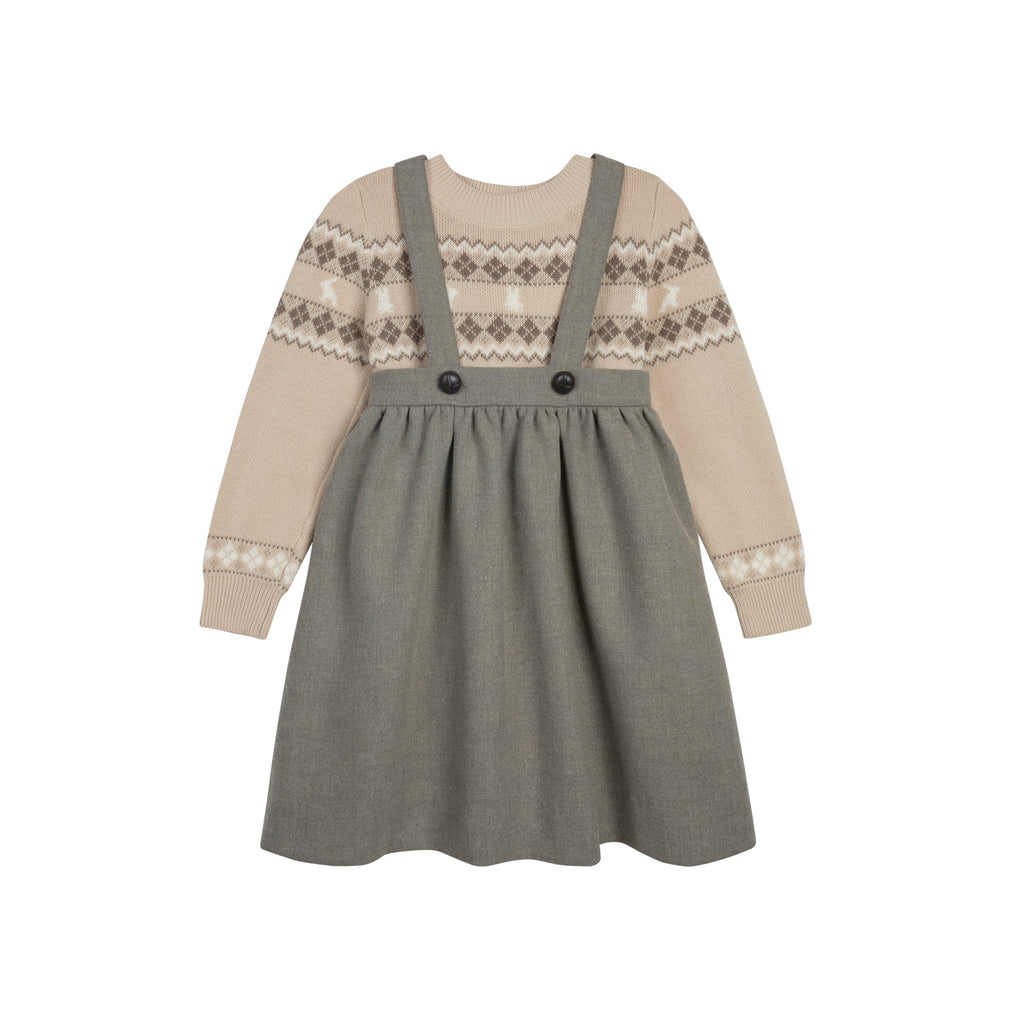 Pull Fille – Taupe