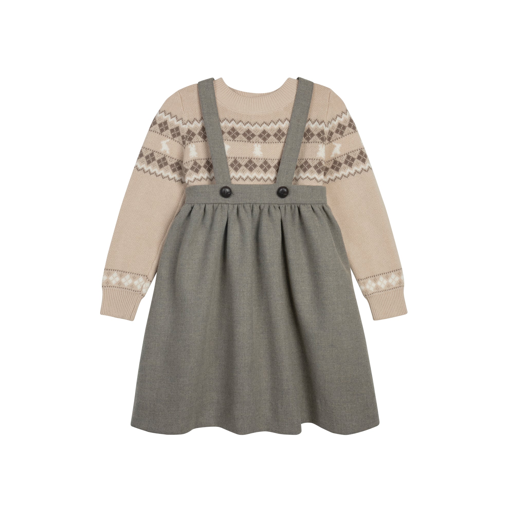 Pull Fille – Taupe