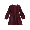 Robe Fille – Bordeaux – Chevrons