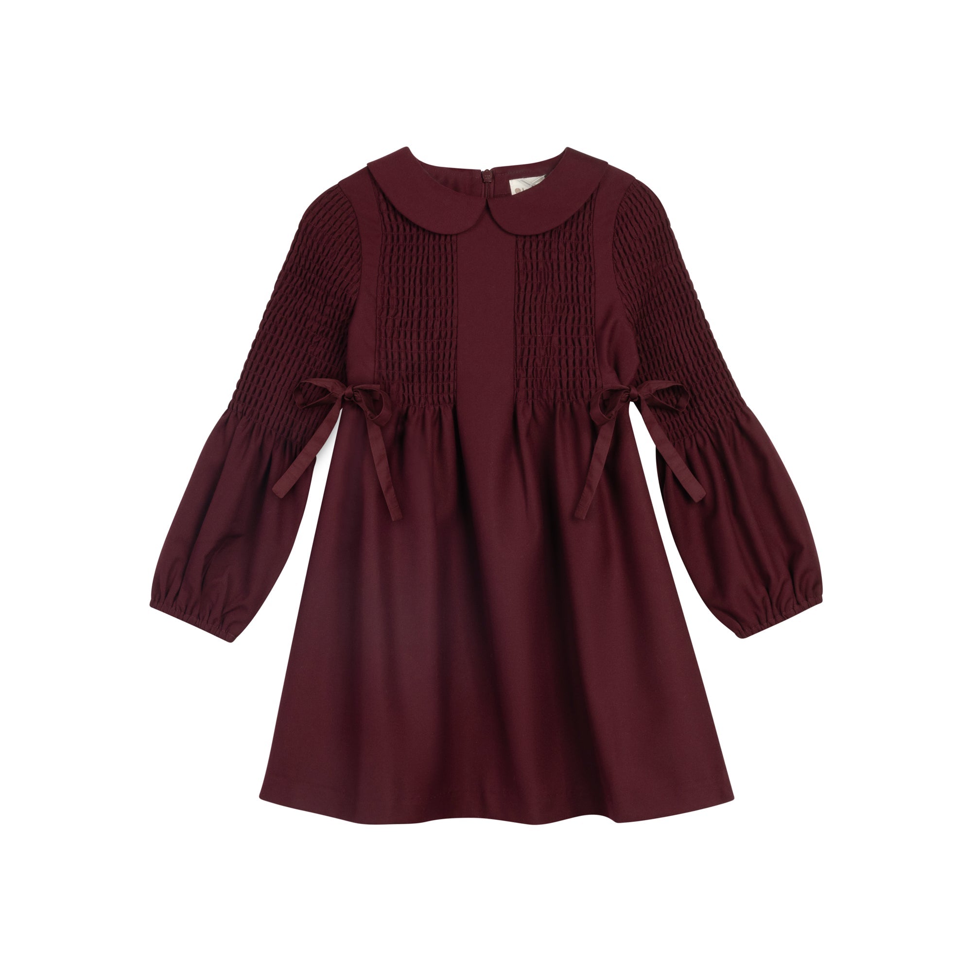 Robe Fille – Bordeaux – Chevrons