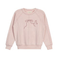 Sweat-shirt Fille – Rose – Couture oiseau