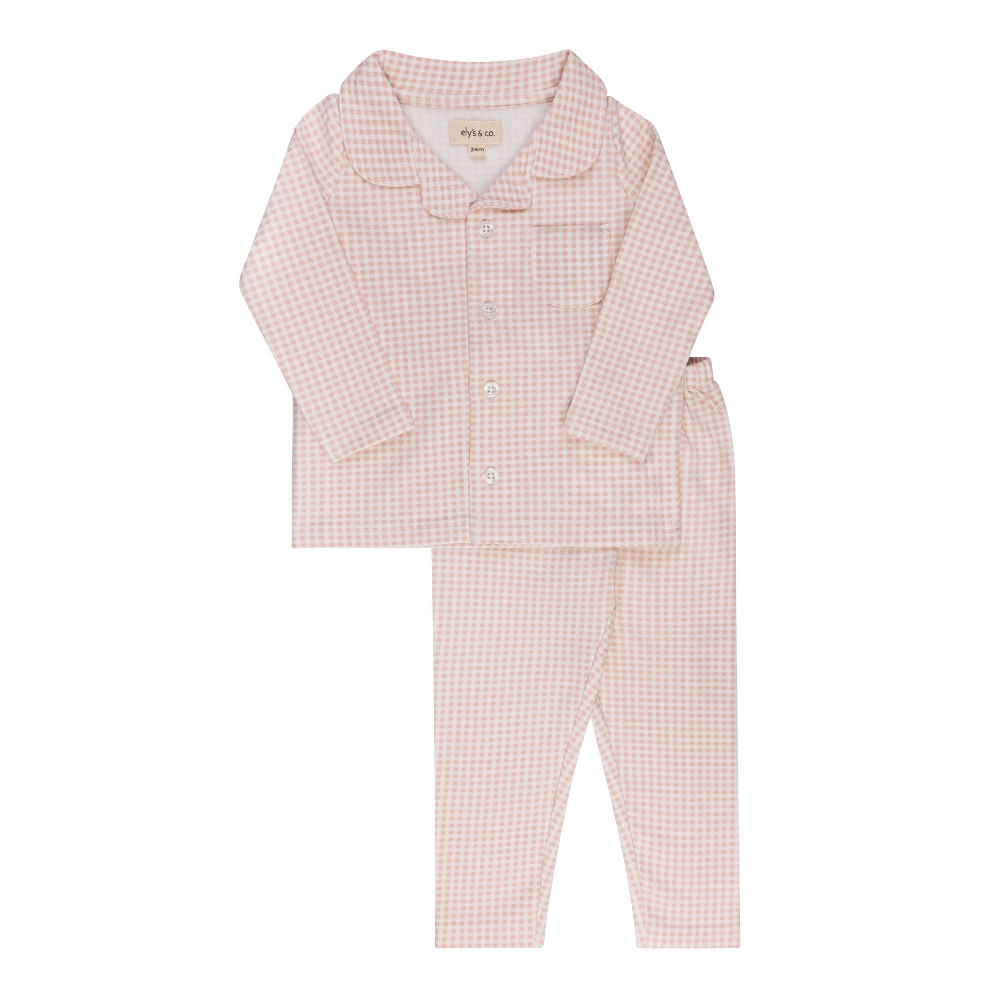 Pyjama Fille – Rose – Peluche Vichy