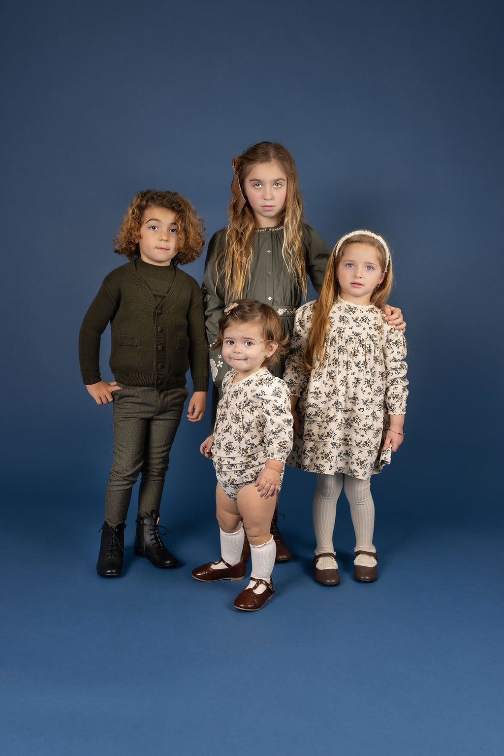 Robe Florale Brossée – Ivoire