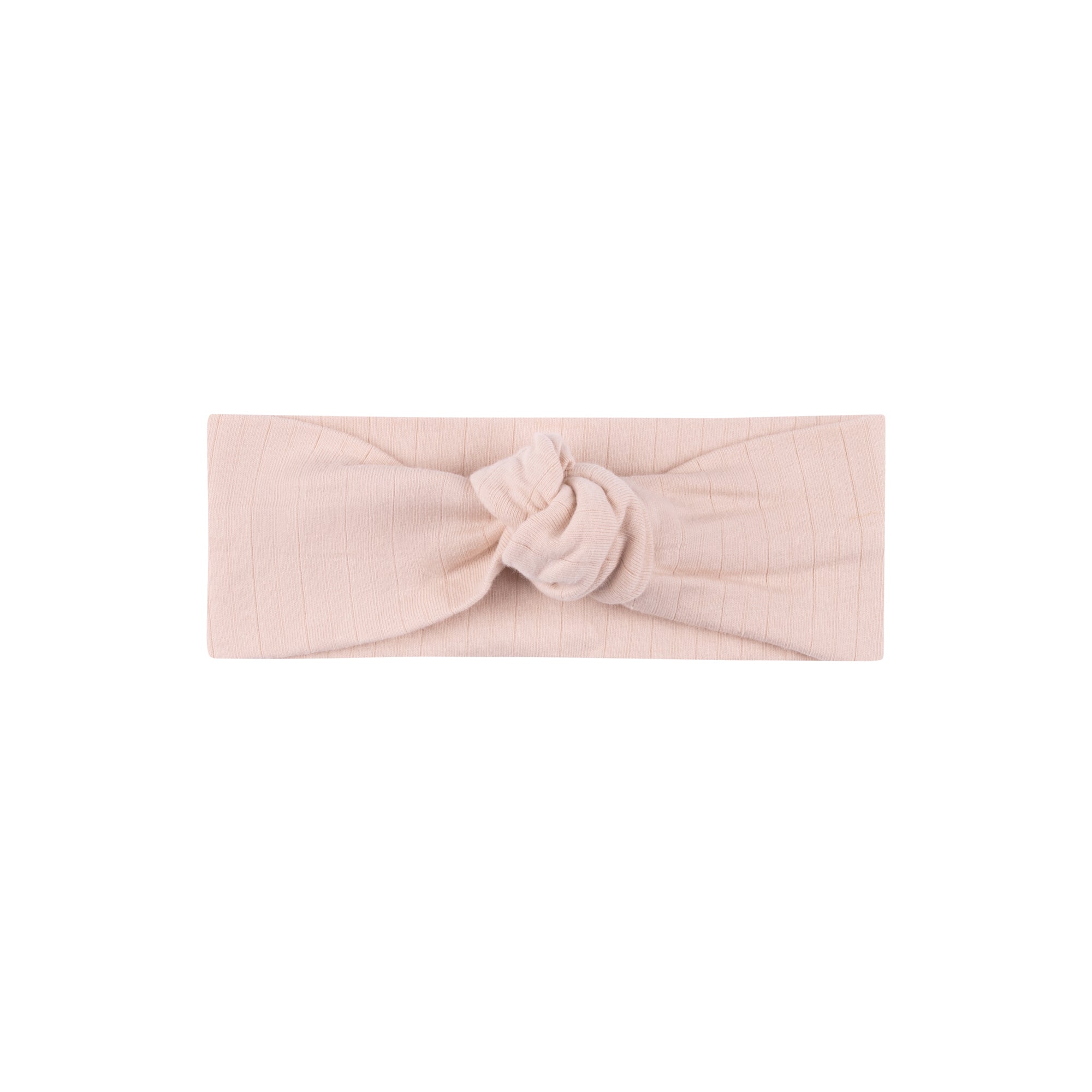 Bandeau côtelé en coton avec rosettes