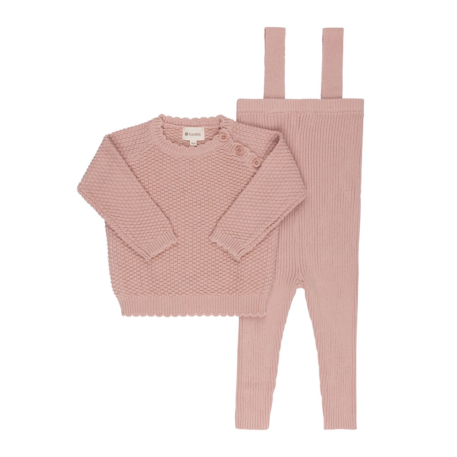Ensemble tricoté pour tout-petit à motif mousse
