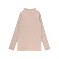 Col roulé uni pour filles – Rose