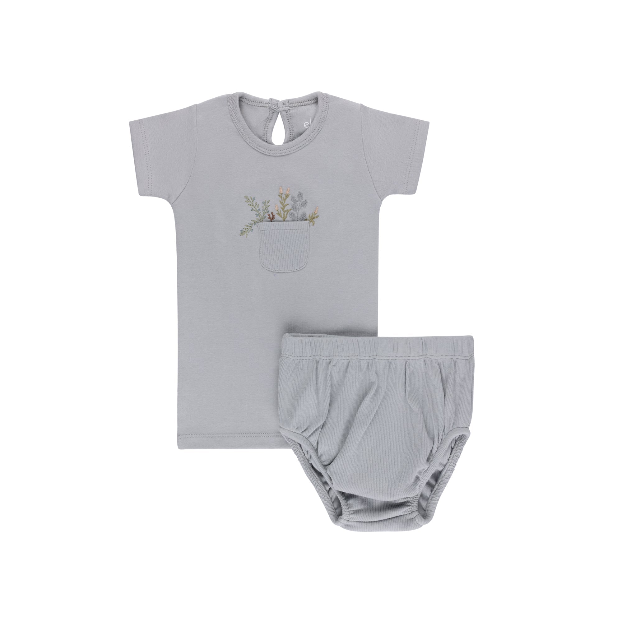 Ensemble Haut et Bloomer en Coton à Imprimé Floral