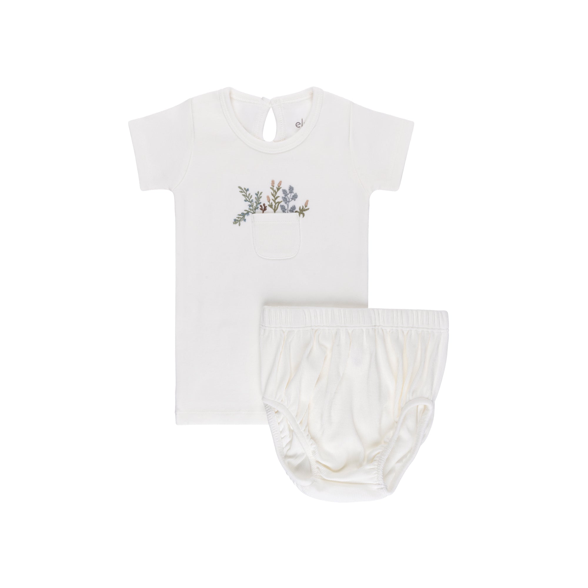Ensemble Haut et Bloomer en Coton à Imprimé Floral