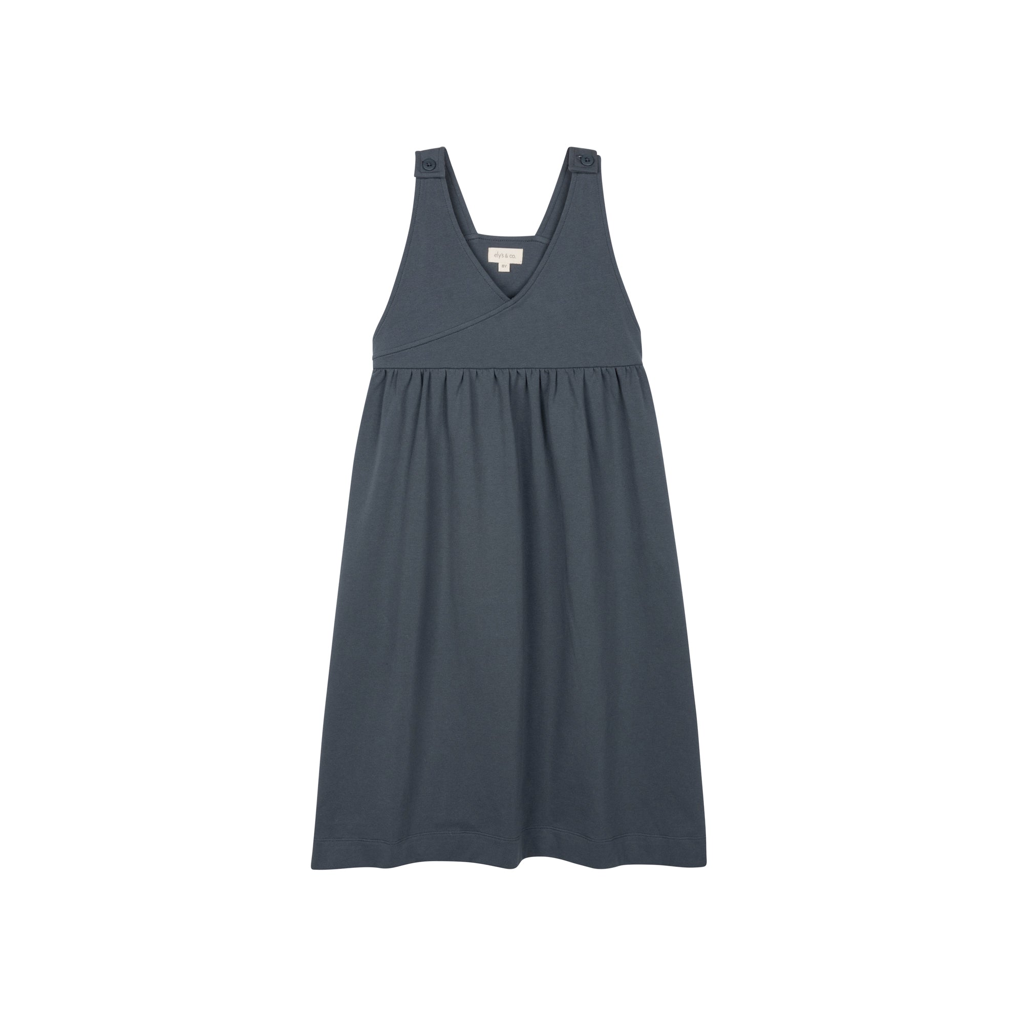 Pull en coton à carreaux floraux – Bleu