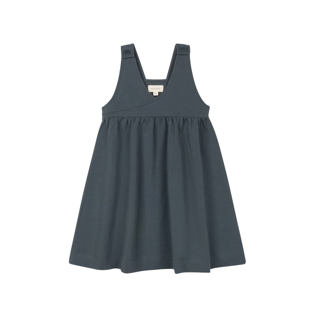 Pull en coton à carreaux floraux – Bleu