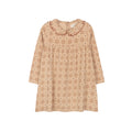 Robe en coton à carreaux fleuris