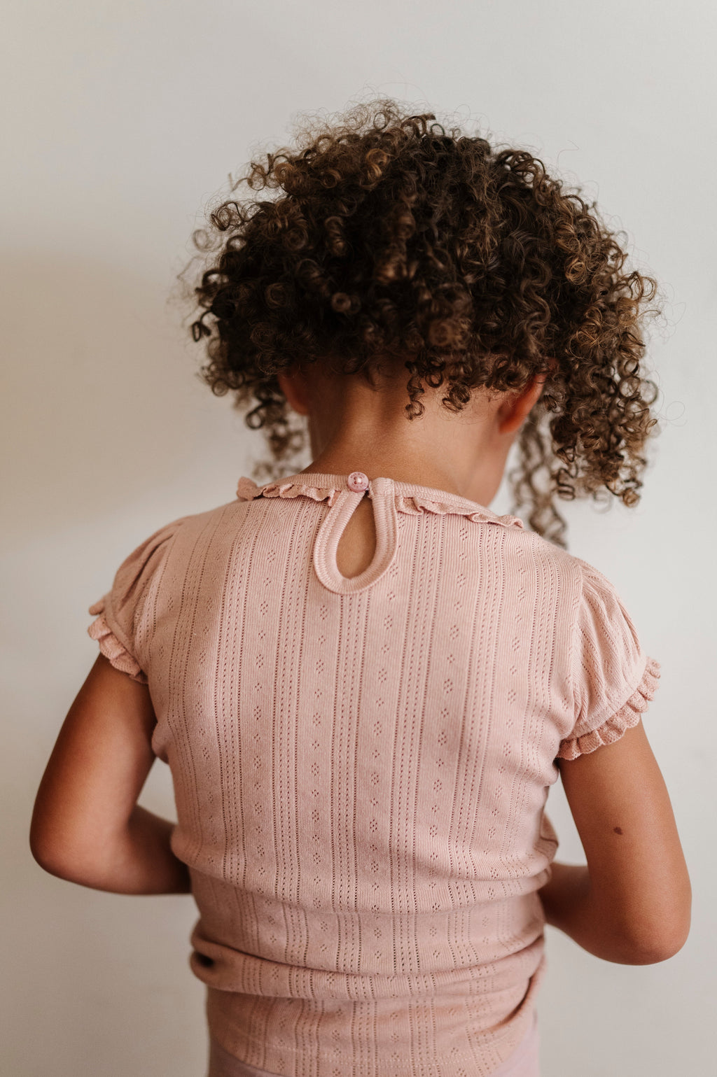 Haut en maille ajourée et bloomer