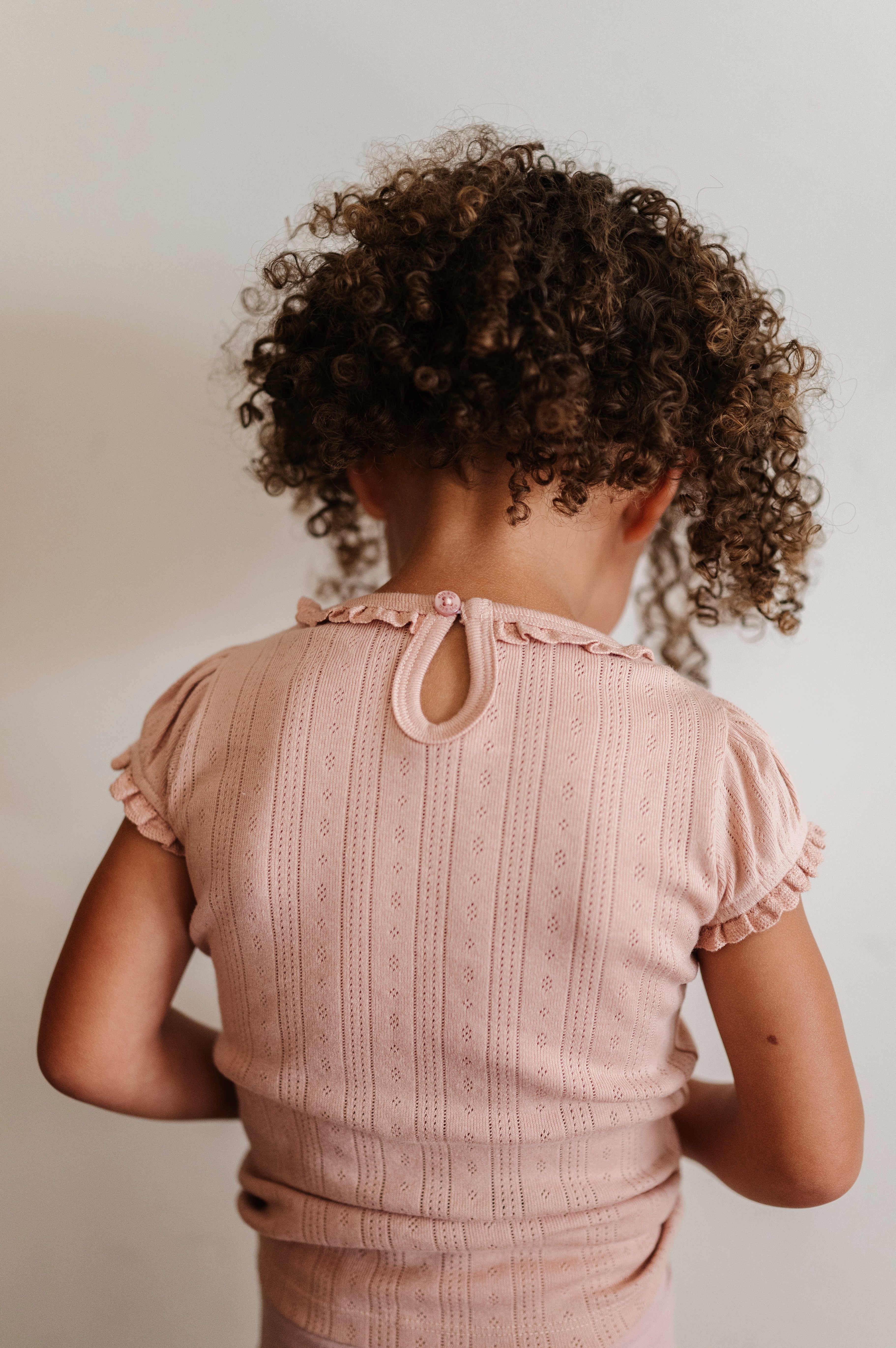 Haut en maille ajourée et bloomer