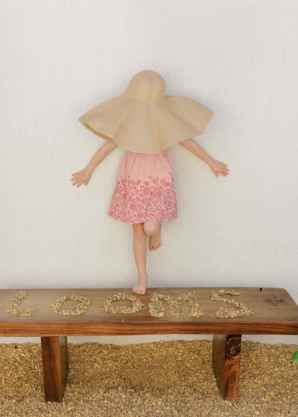Robe florale smockée à manches courtes pour fille – Rose/Rouge