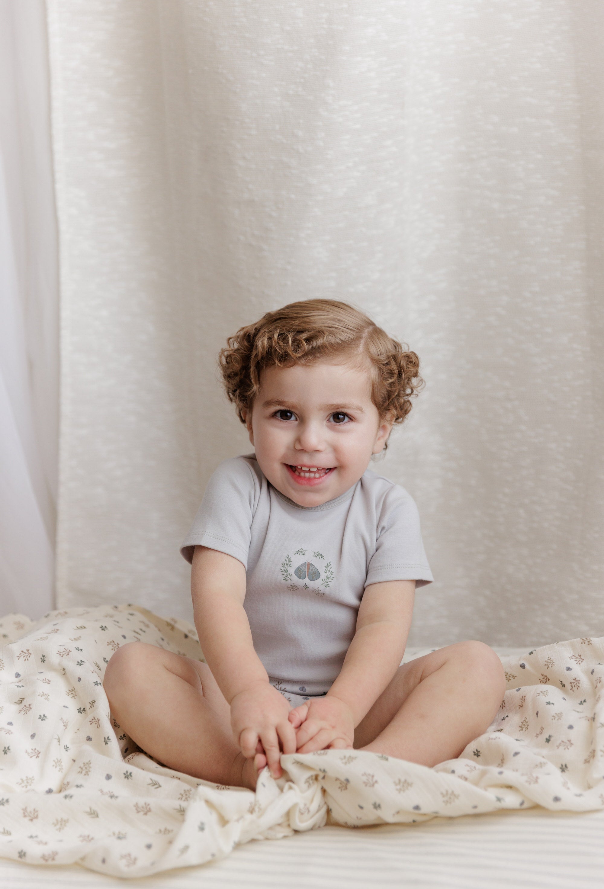 Ensemble 2 pièces imprimé floral jardin – Filles