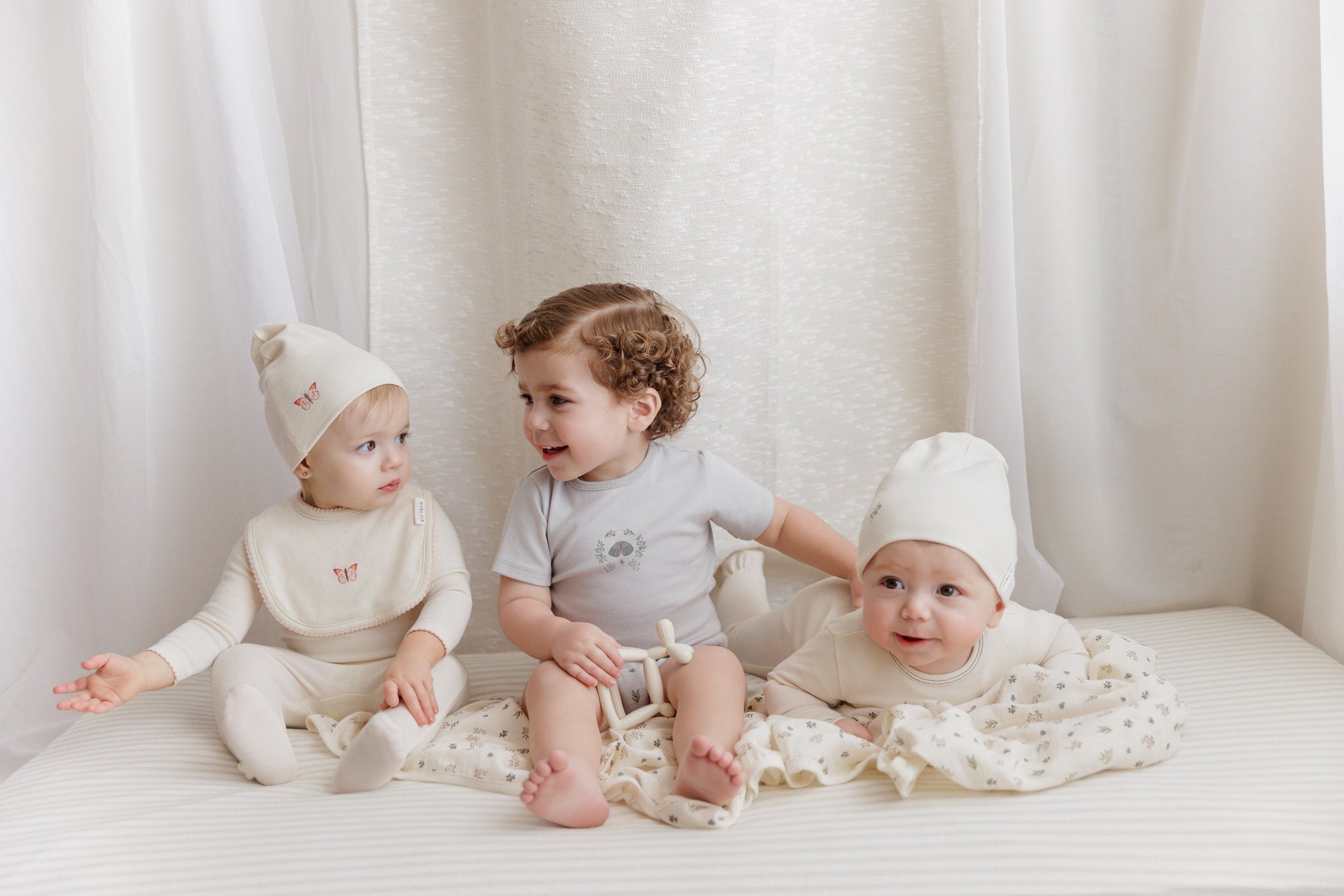 Ensemble 2 pièces imprimé floral jardin – Filles