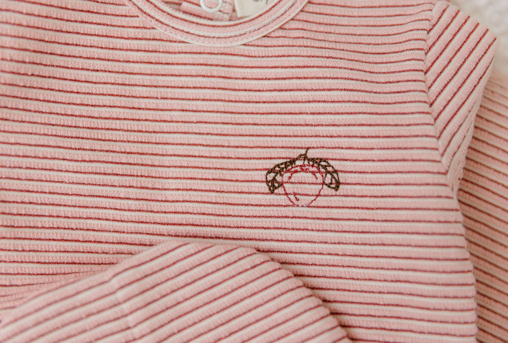 Ensemble 2 pièces à rayures métallisées – Filles