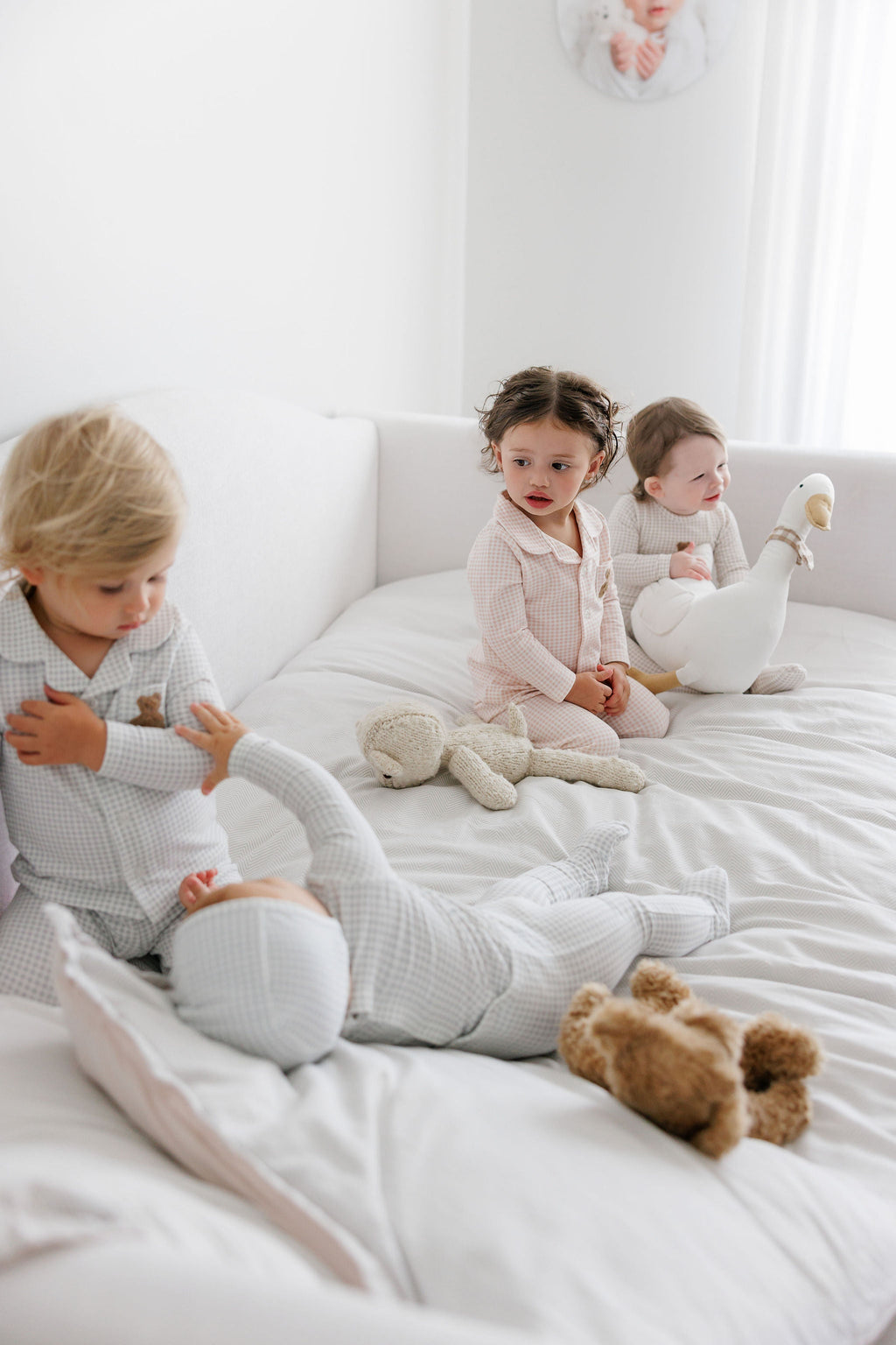 Pyjama Fille – Rose – Peluche Vichy