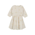Robe florale brodée pour fille – Ivoire
