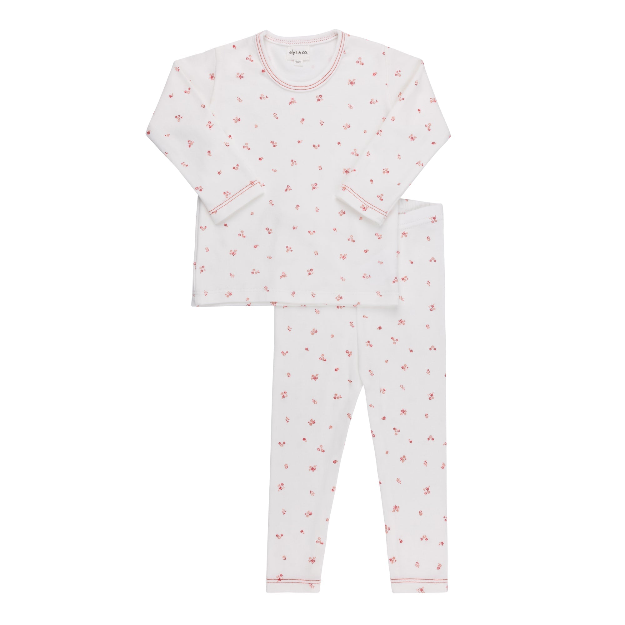 Ensemble Lounge en Coton Biologique motif Fleurs et Feuilles