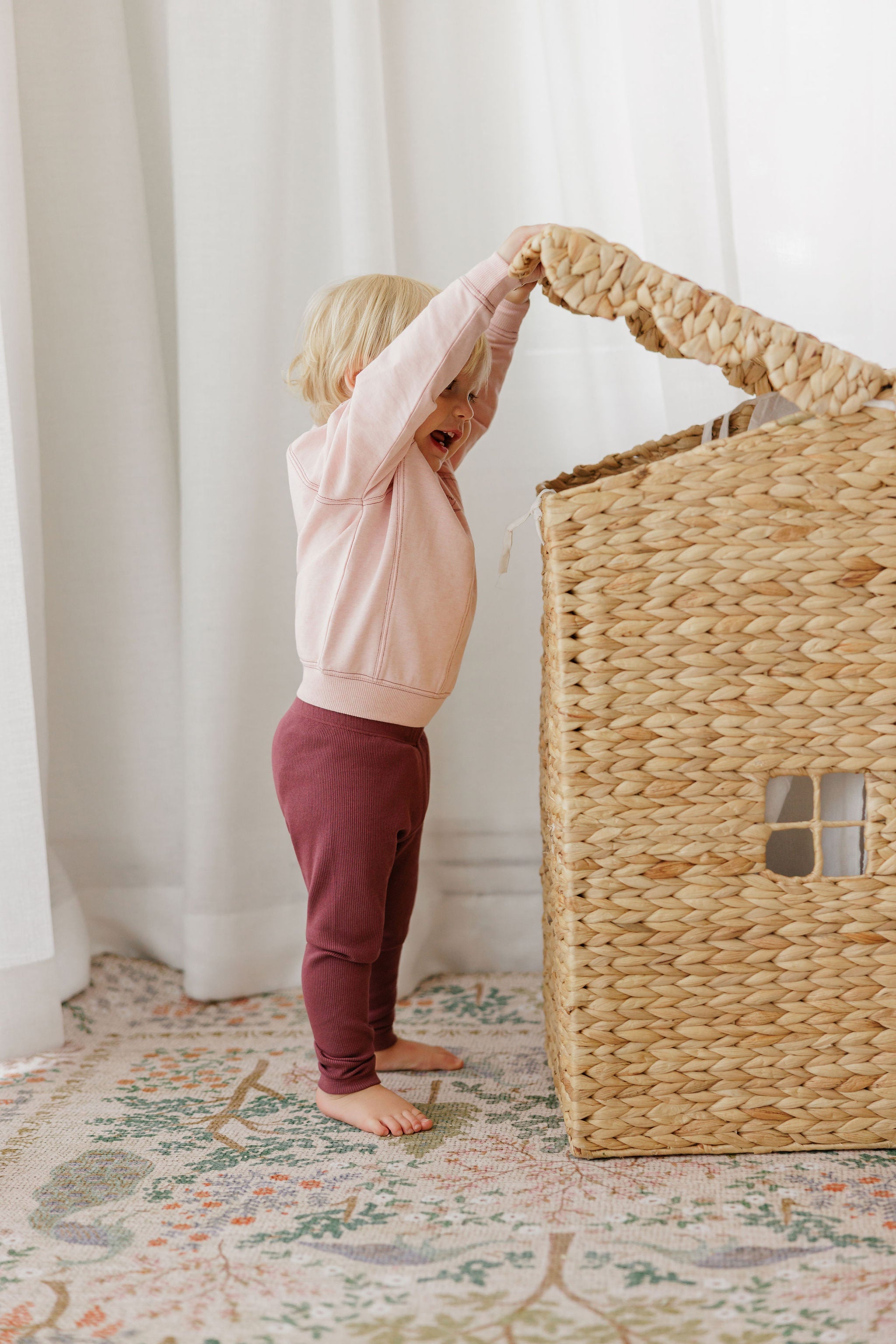 Ensemble 2 pièces pour filles – Rose – Motif oiseau