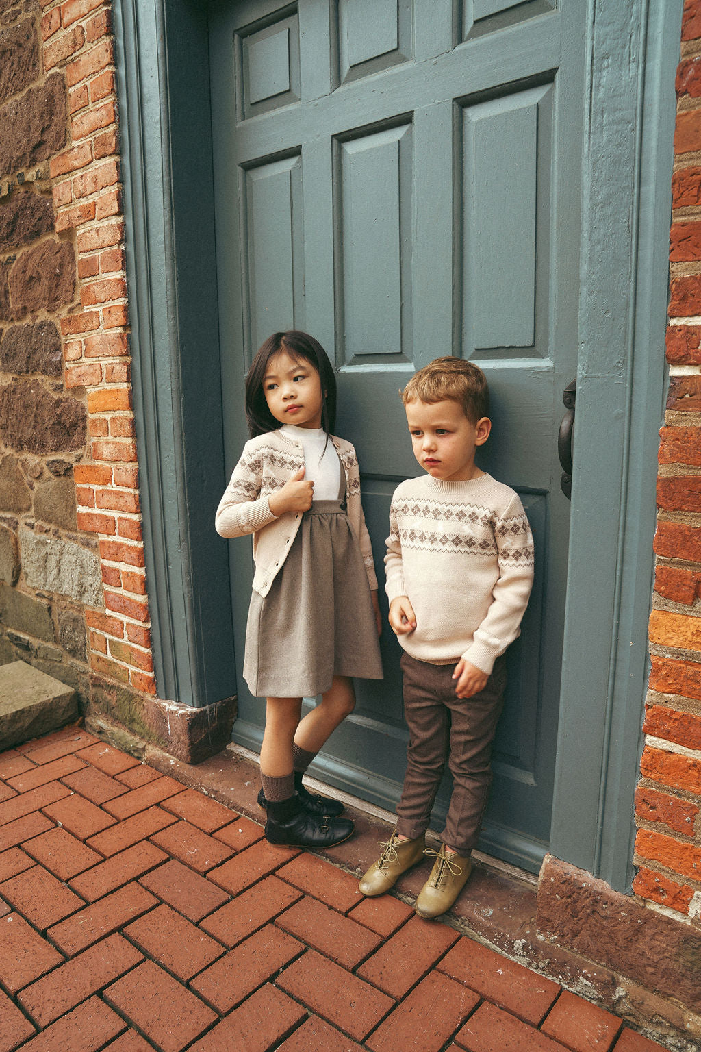 Pull Fille – Taupe