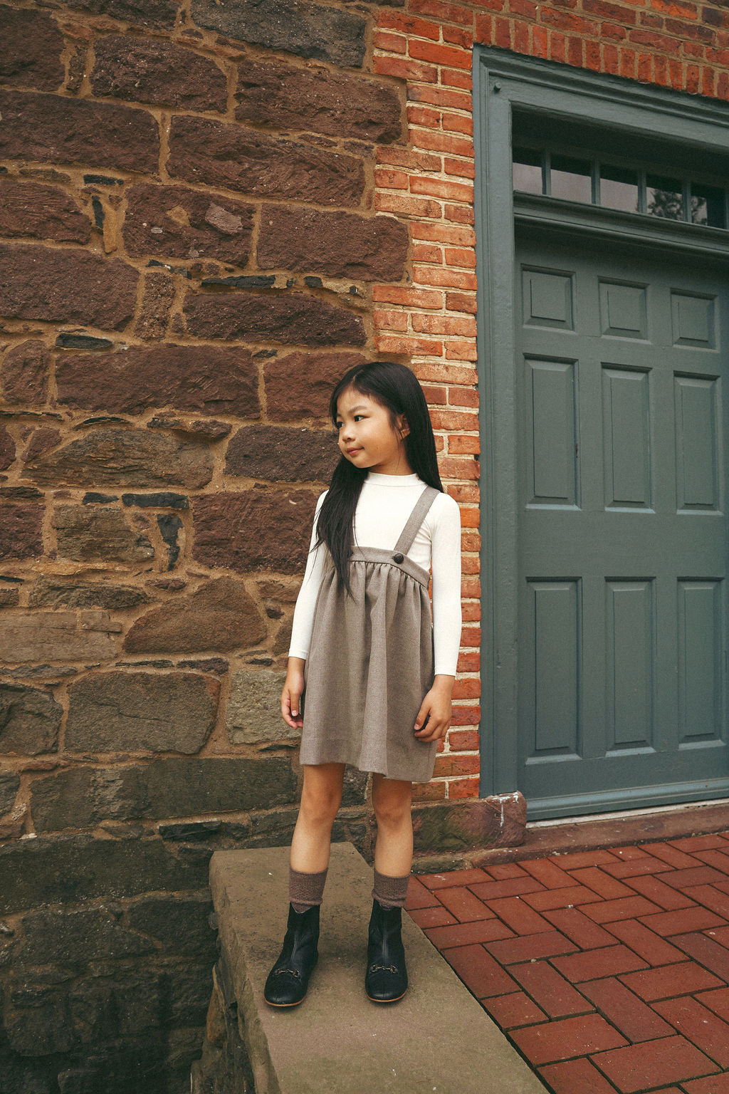 Pull Fille – Taupe