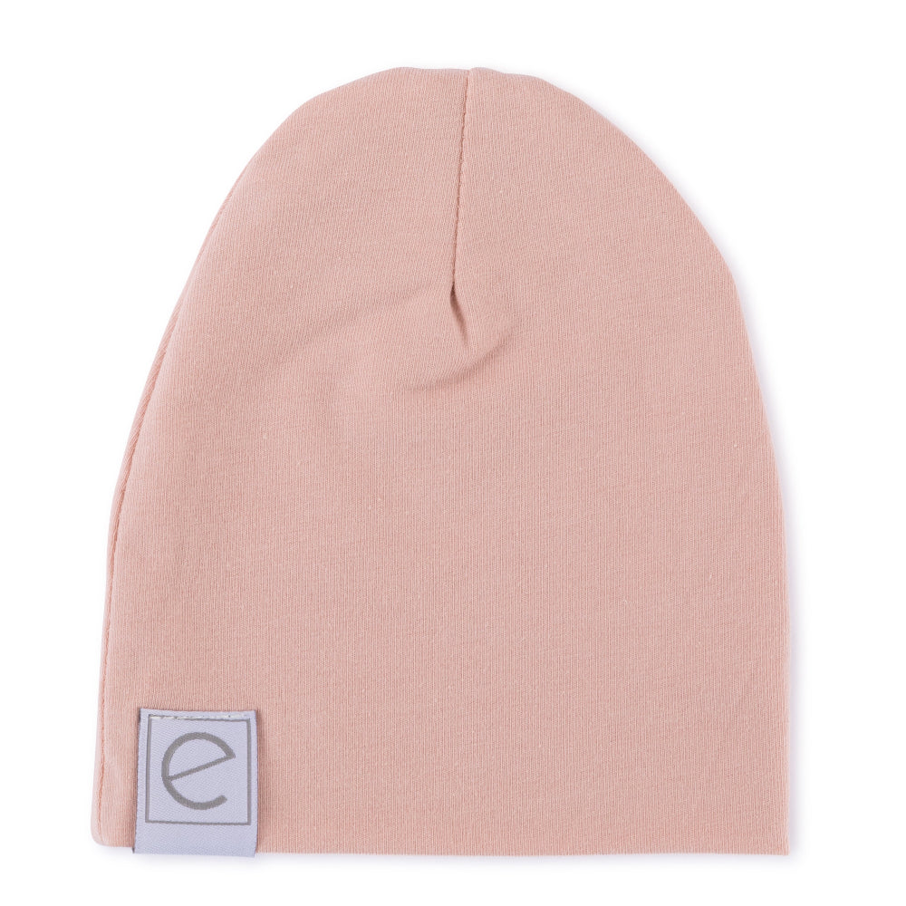 Bonnet en jersey de coton - Rose poudré