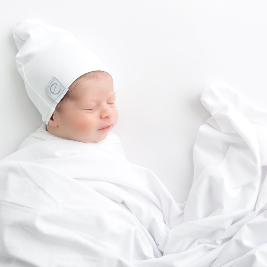 Bonnet en jersey de coton - Blanc