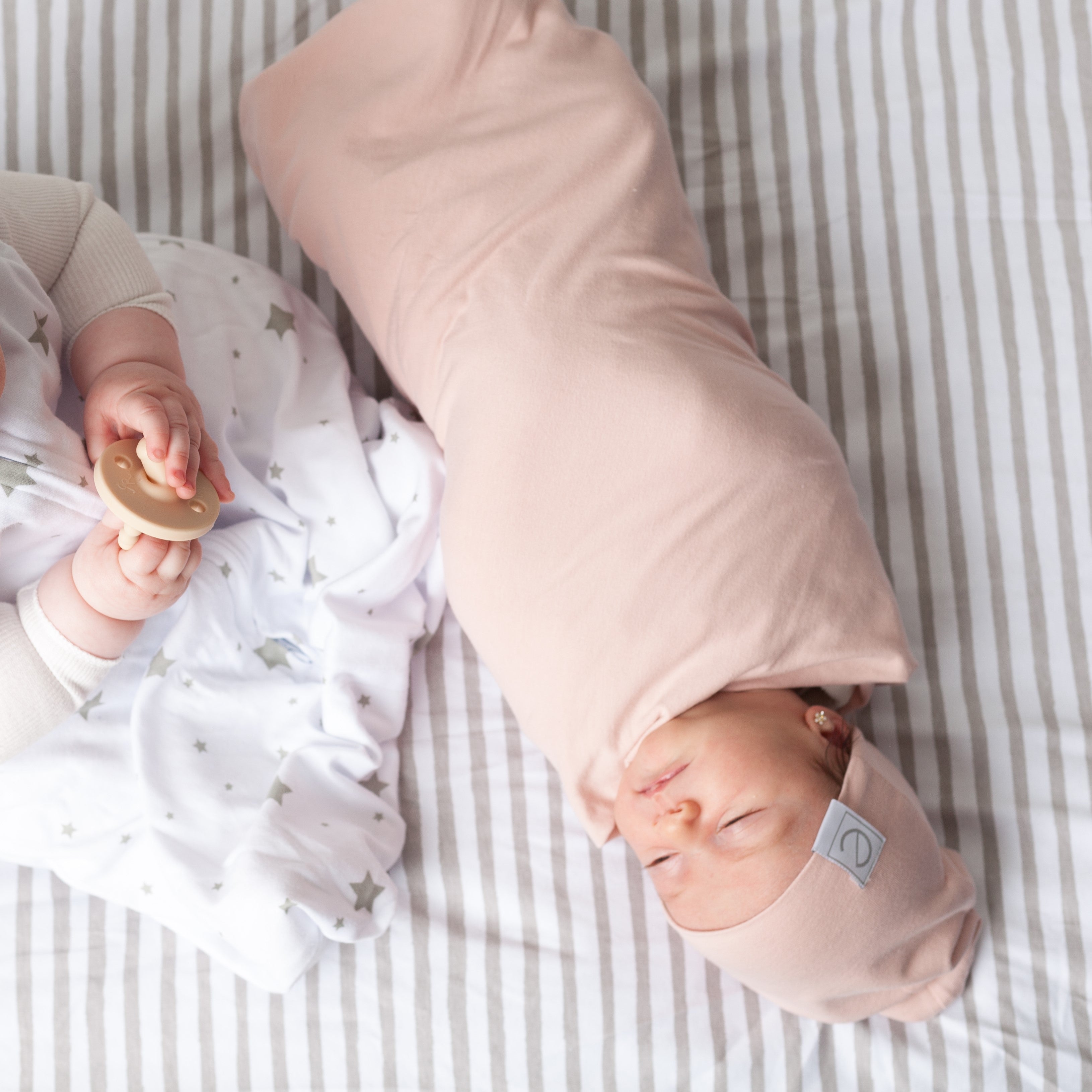 Bonnet en jersey de coton - Rose poudré