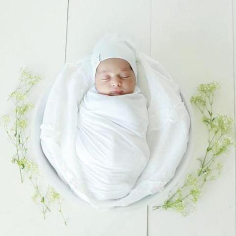 Bonnet en jersey de coton - Blanc