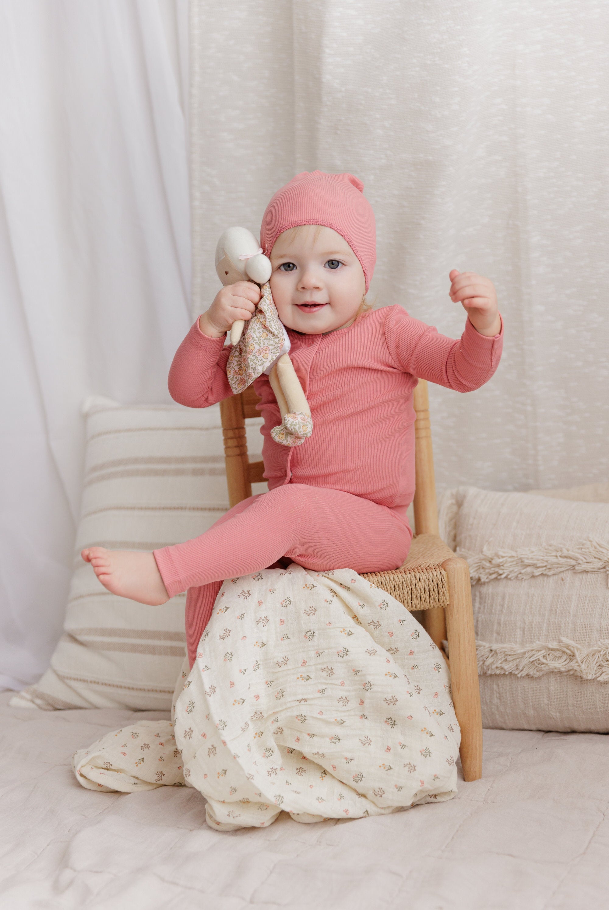 Ensemble 2 pièces pour tout-petit – Cardigan côtelé