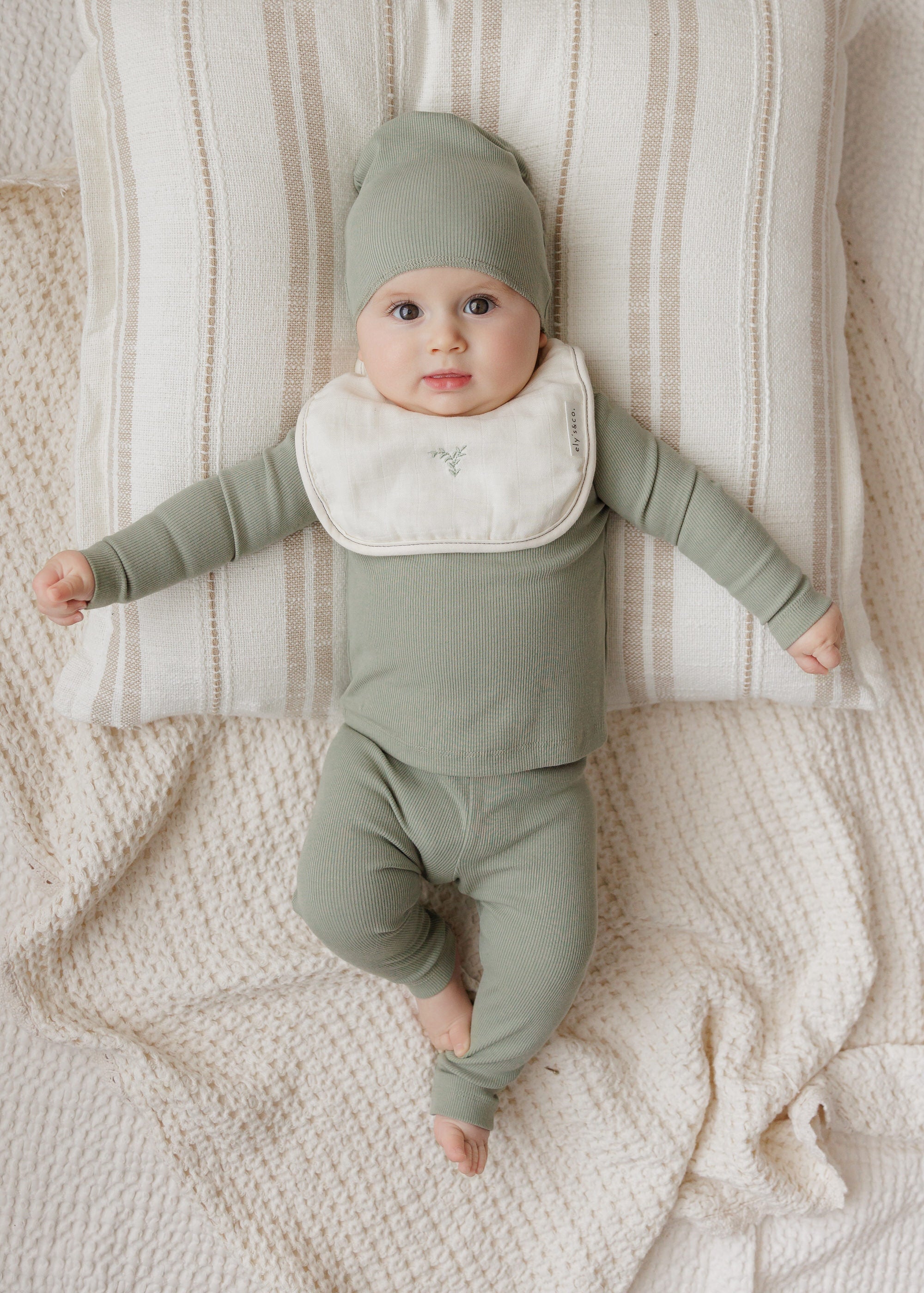 Ensemble 2 pièces pour tout-petit – Cardigan côtelé